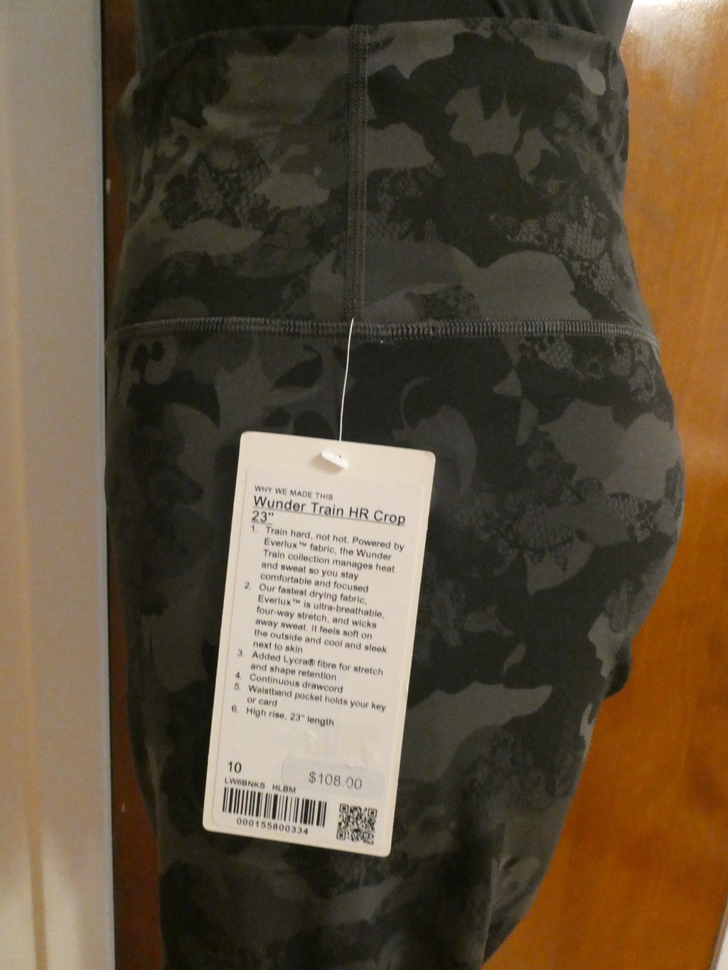 Lululemon Women Wunder Train High-Rise Crop 23" Graphite Grey 6,8,10,12