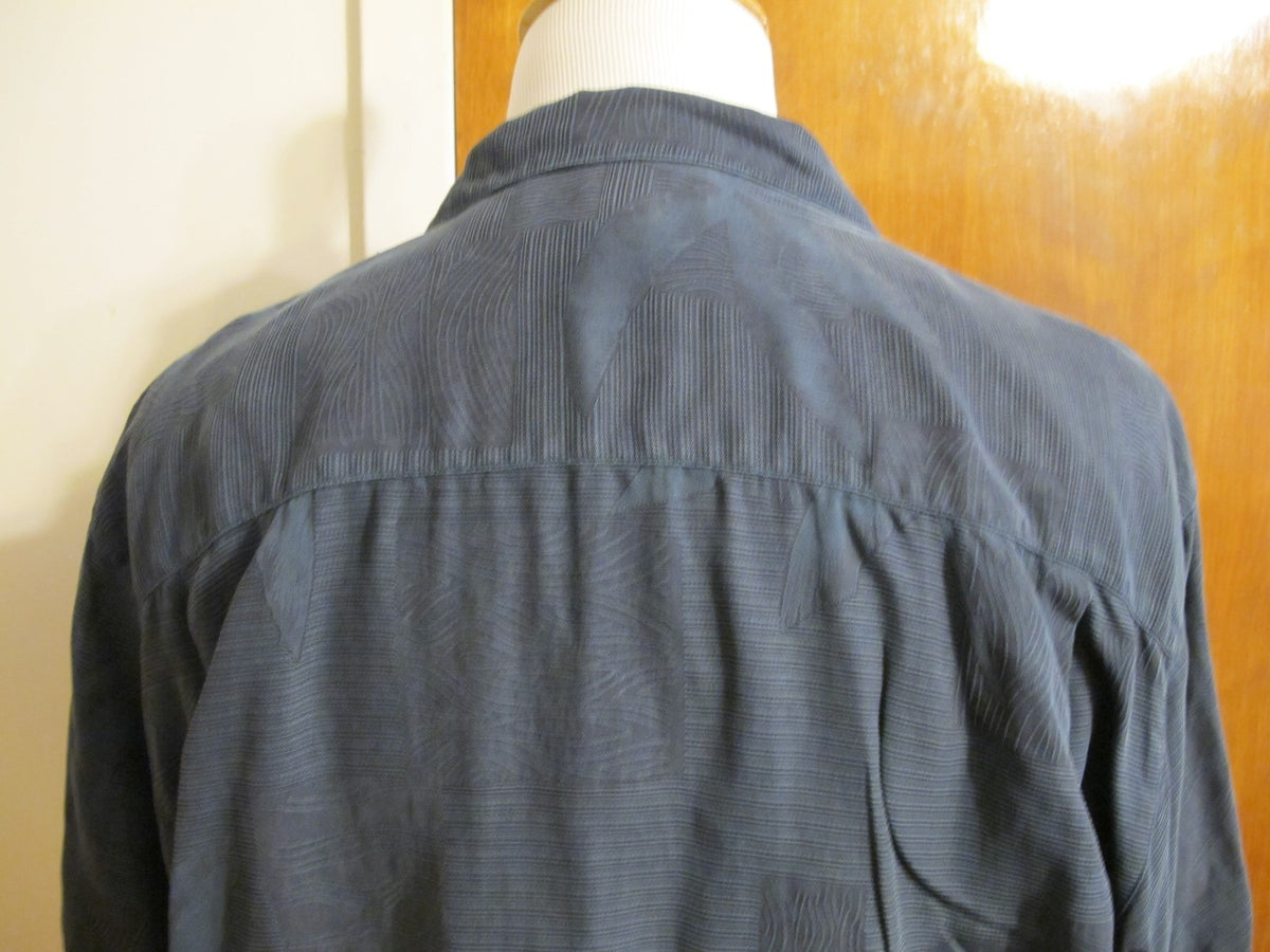 Tommy Bahama Men's Summer Silk Multi Color Blue Black Shirt Size Large 