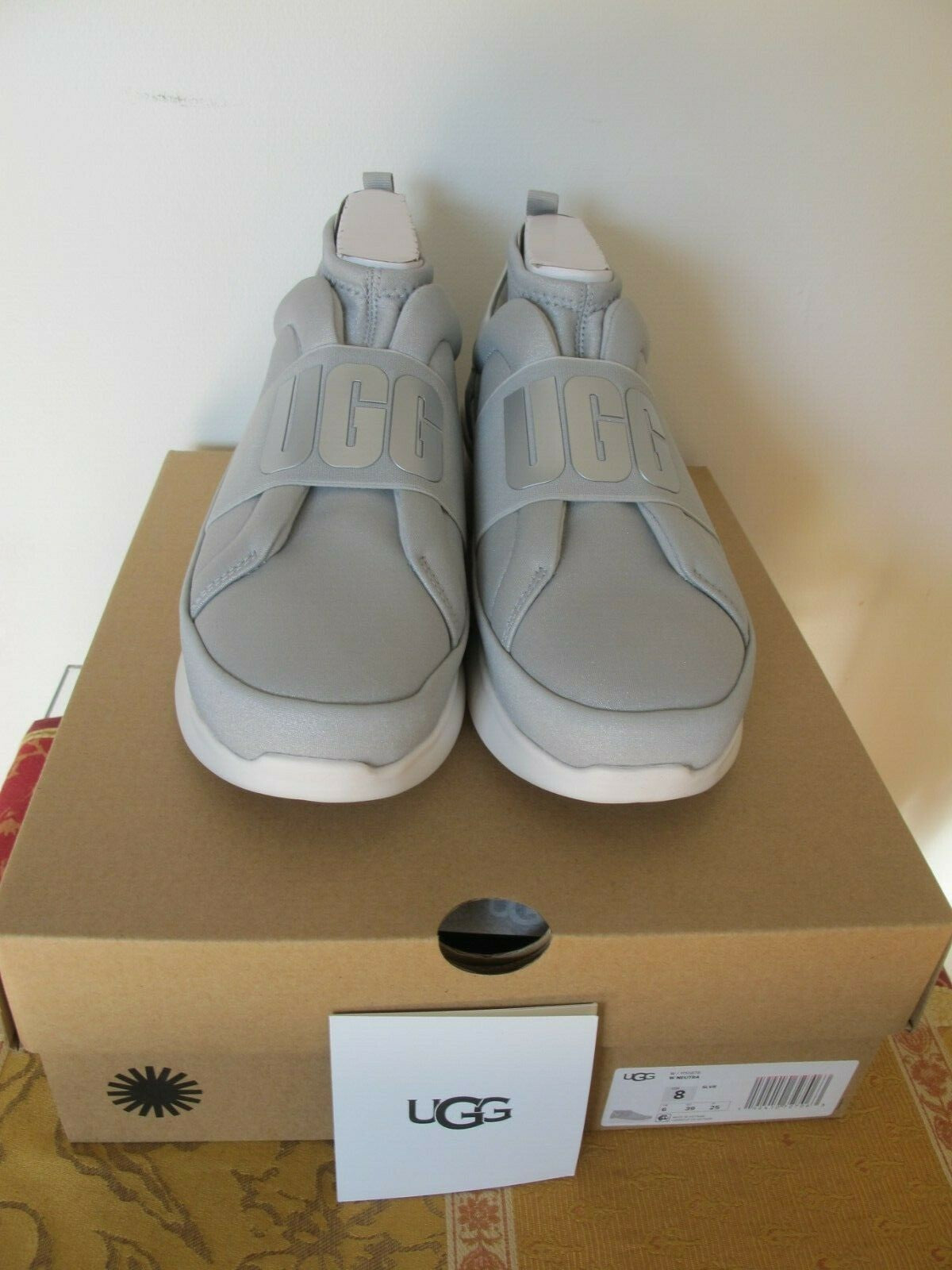 Ugg Australia Women’s NEUTRA Slip On Sneaker Shoes Silver Gray W/1110878