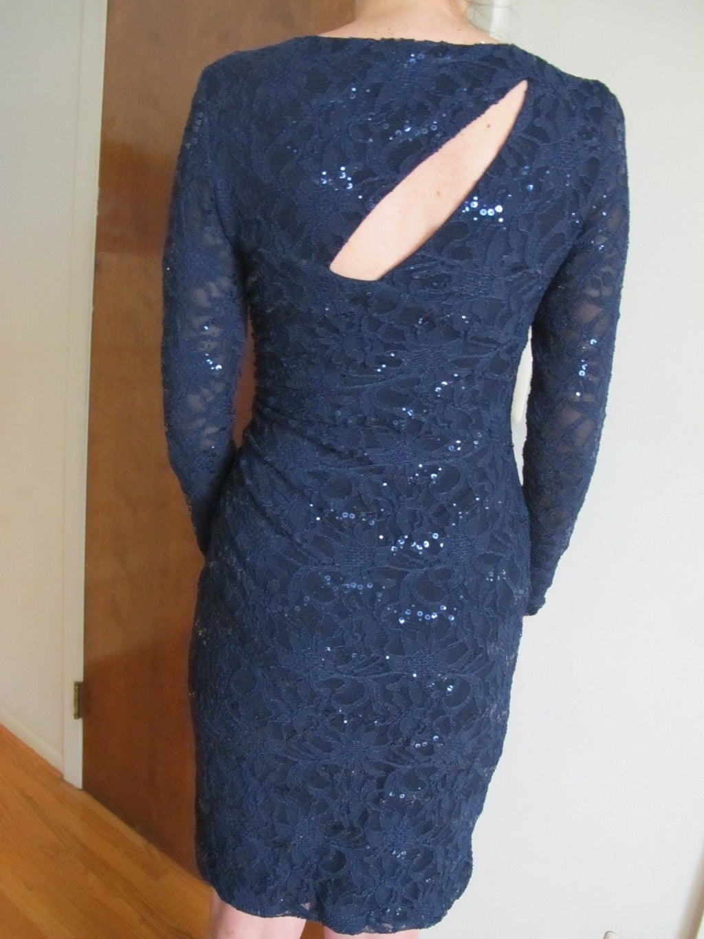 Ralph Lauren women's dark blue evening dress 