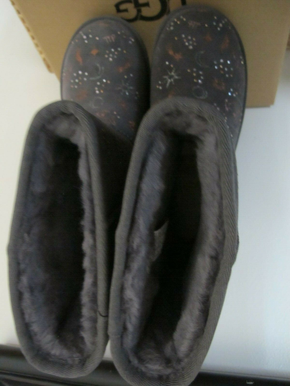 UGG CLASSIC ZODIAC WOMEN'S SHORT GRAY SHORT NIGHTFALL SUEDE SHEEPSKIN  BOOTS 7