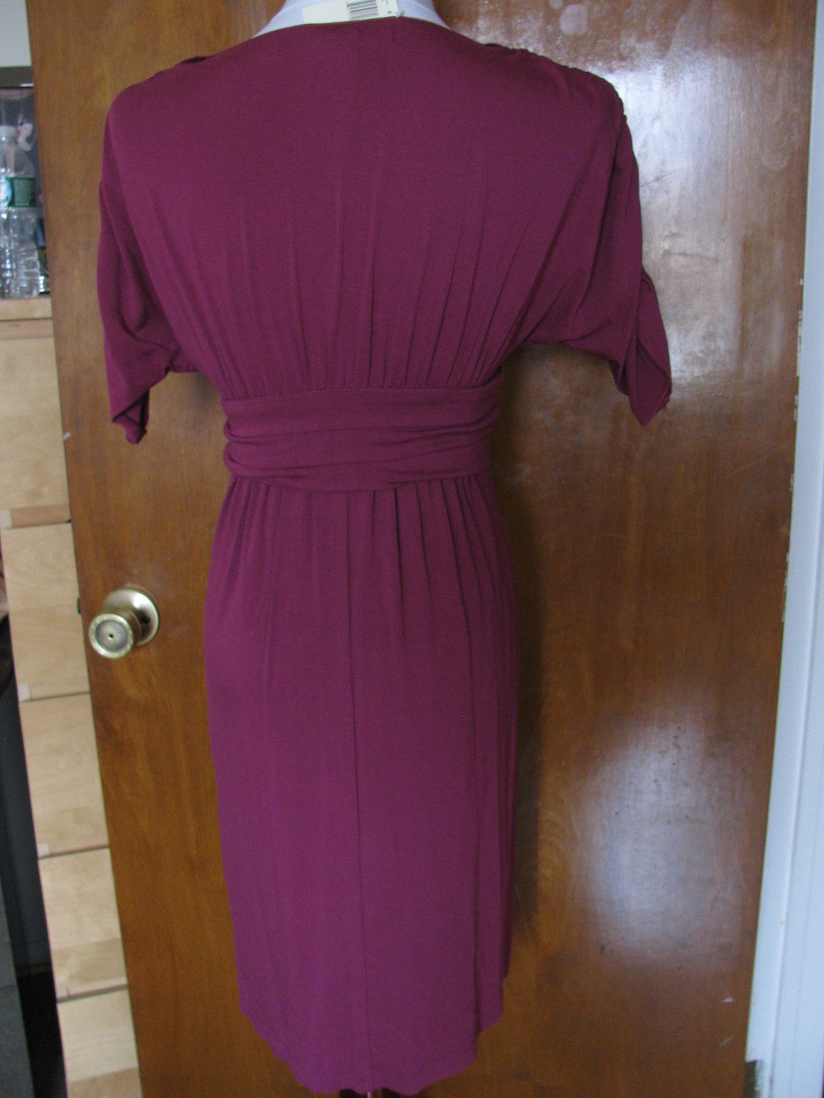 Max Studio women's deep purple viscose dress small New