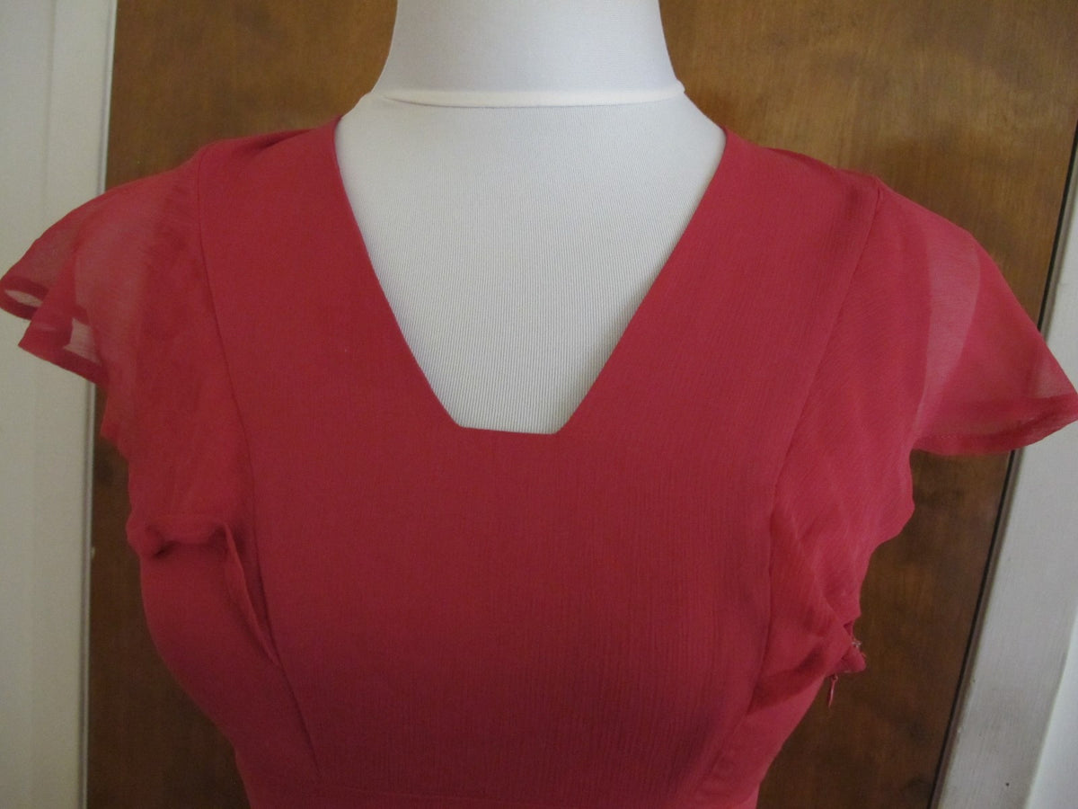 Anthropologie HD in Paris women's Pink/Rose Silk Dress Size 4 