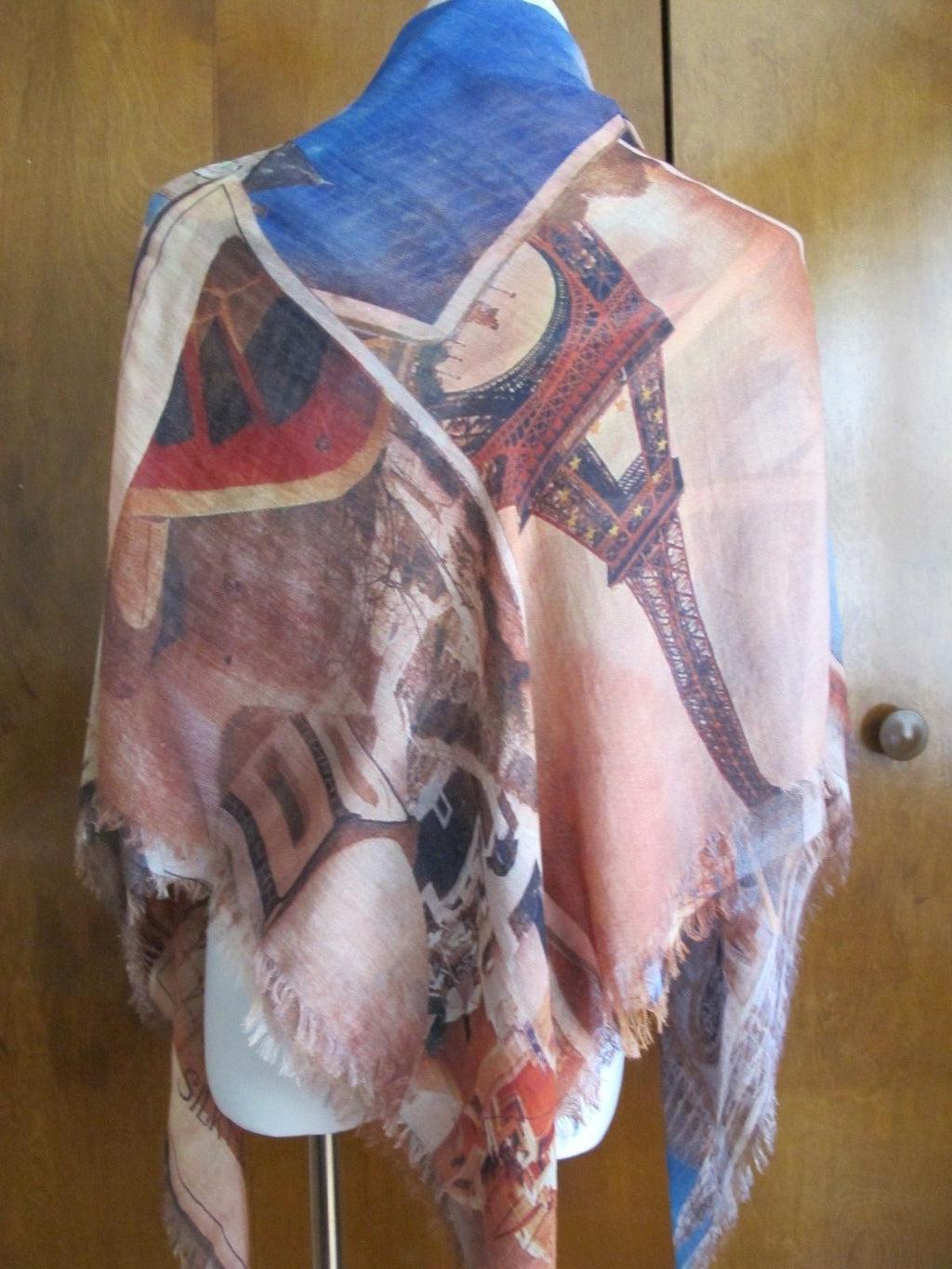 Silky Yu women's modal multi color scarf wrap shawl 46" x 46" NWT