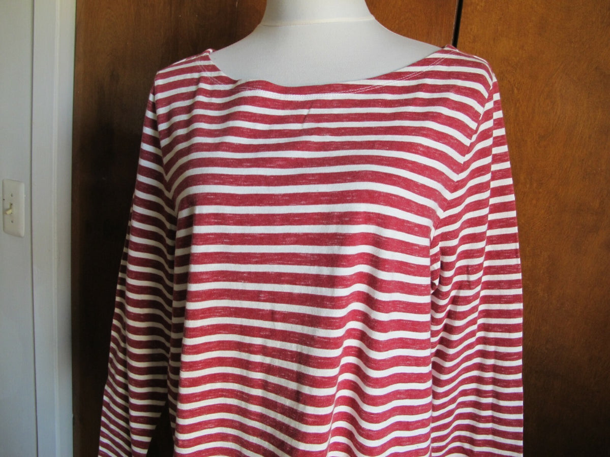 Gap Women's red white stripe dress size XLarge 