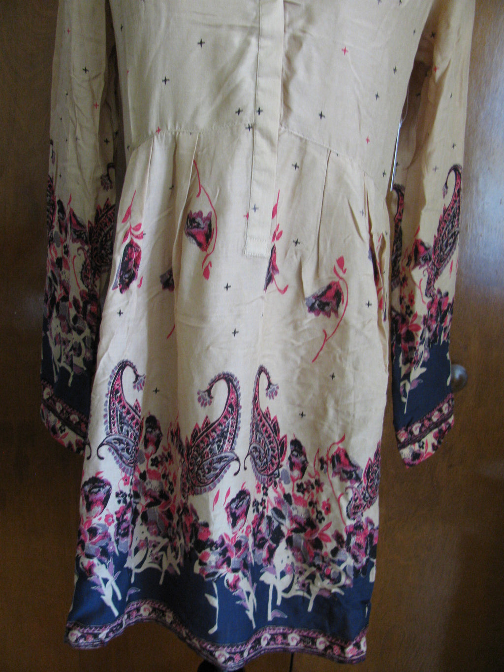Free People Women's Gold Combo Dress Xsmall