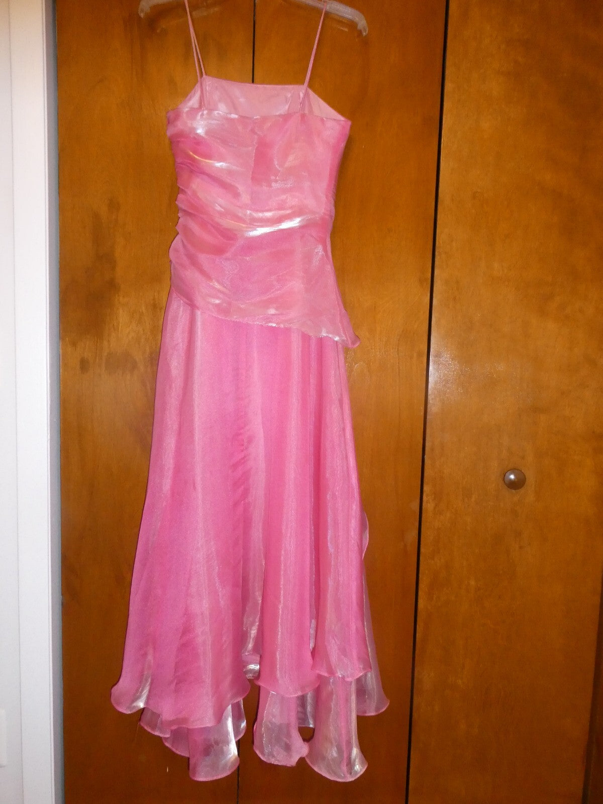 LET'S Fashion women's pink evening prom graduation dress XSmall