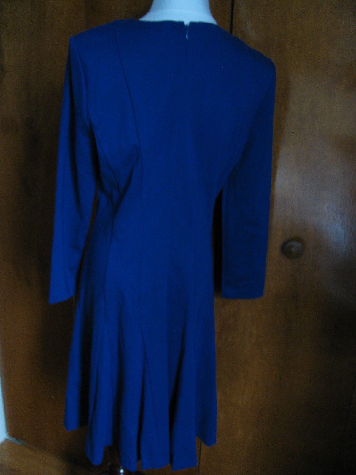 Ralph Lauren women’s stylish A-line cannes blue NWT detailed dress size 12