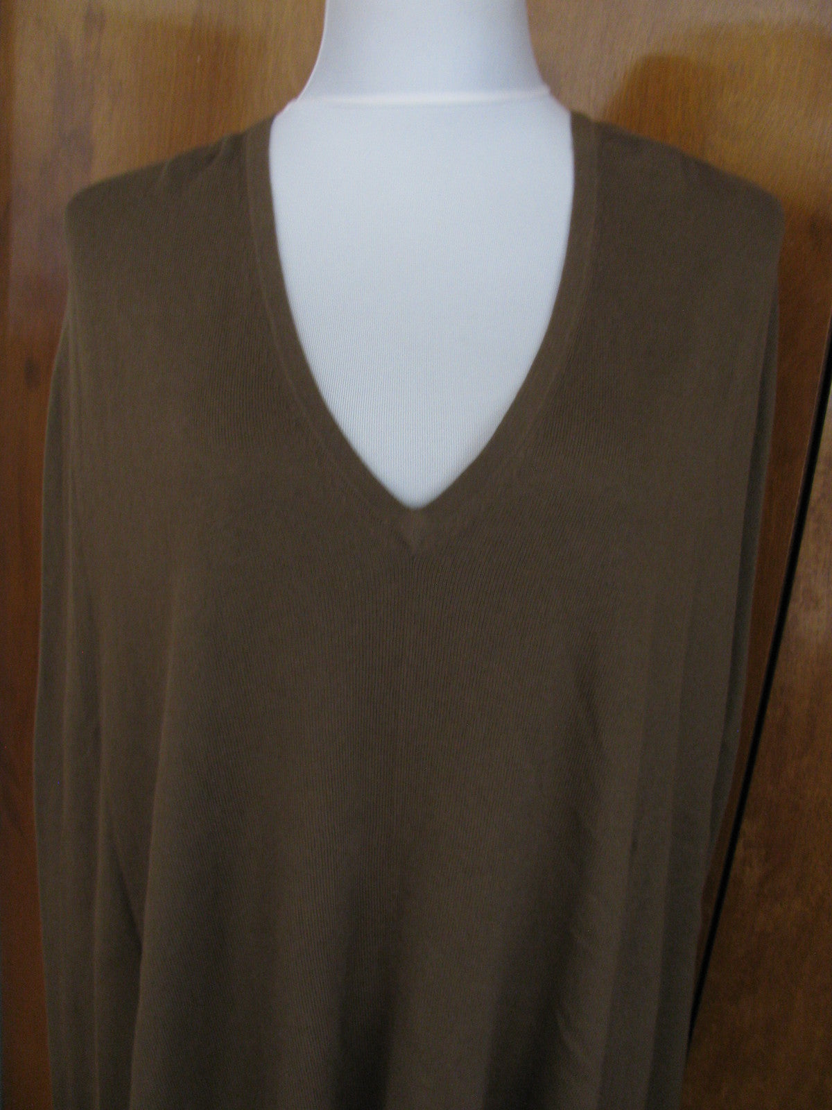 Michael Kors Women’s Brown duffle V-Neck Poncho L/XL 