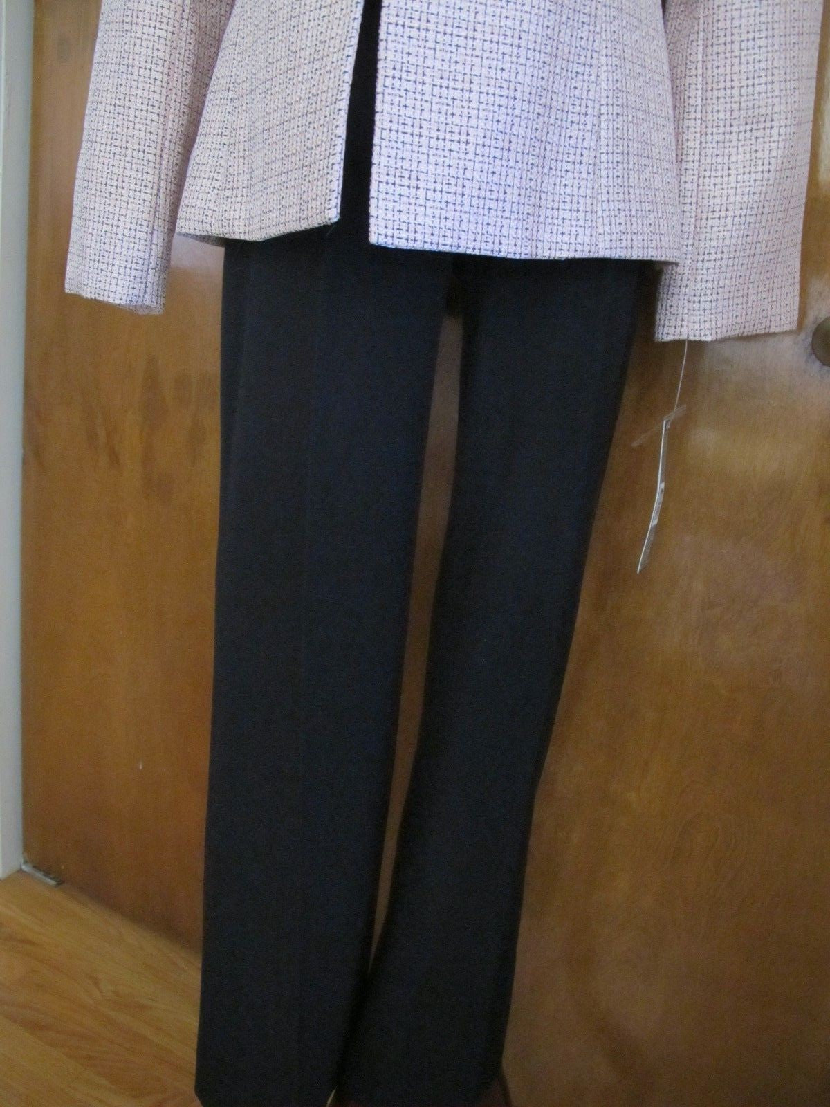 Tahari Asl Women’s Pink Black Pant Suit Set New