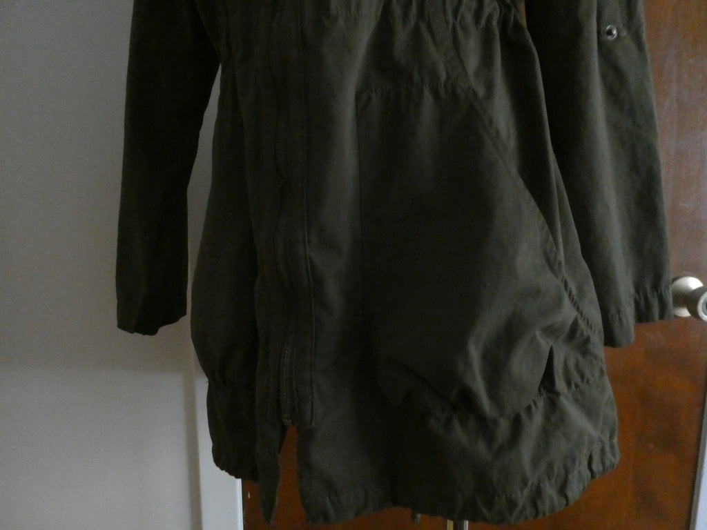 Mossimo Supply Co Women’s Olive Green Water Resistant Hood Jacket Size Small