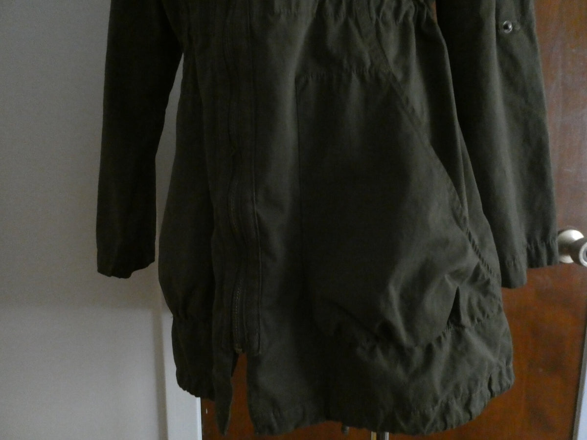 Mossimo Supply Co Women’s Olive Green Water Resistant Hood Jacket Size Small