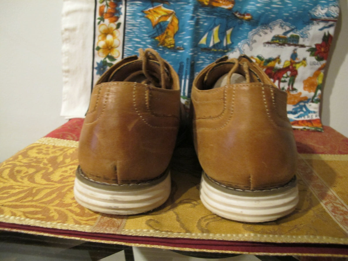 VOSTEY Milan Men's Dress Casual Oxford Leather Shoes Size 9.5