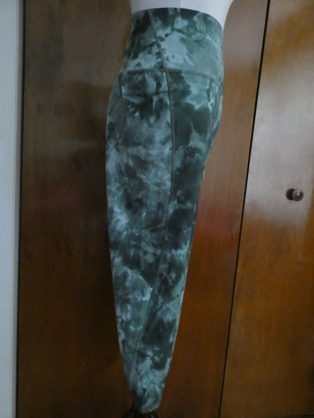 Lululemon Align Pant 25" Green Print Yoga Legging with Side Pockets Size 20