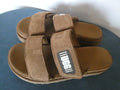 UGG Women’s Suede Slide Slippers Sandals Adjustable Straps Brown Size US 10