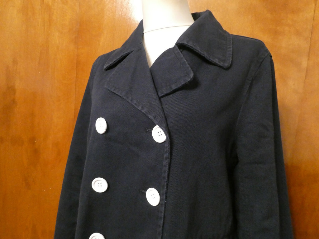 J. Crew Women’s Button Up Cotton Casual Long Blue Jacket/Coat Size 12