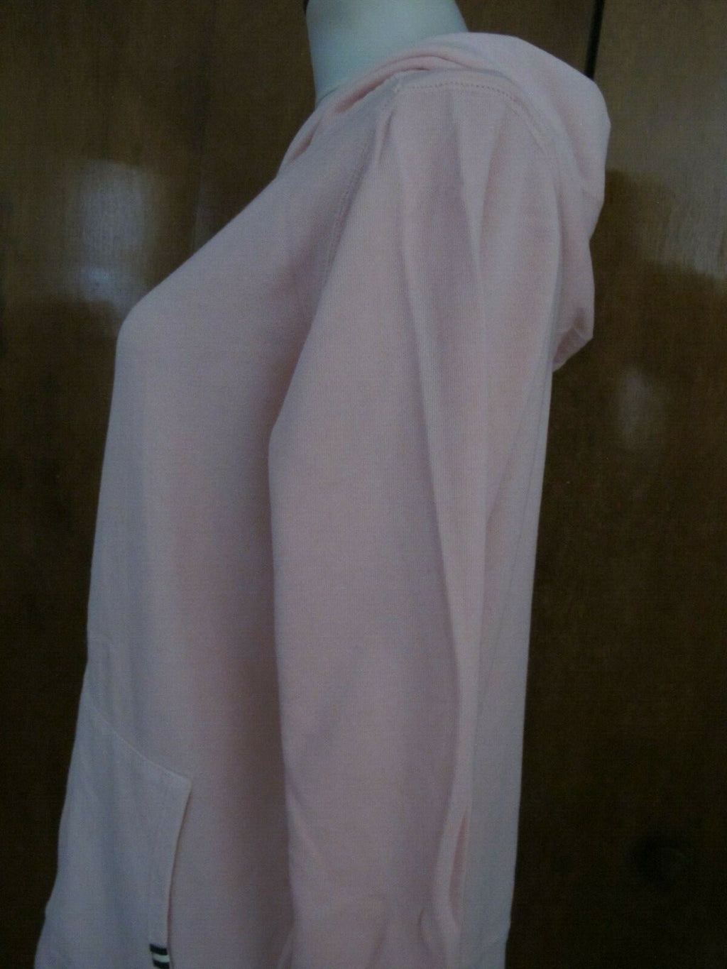 Gap Women's Light Pink Cotton Blend Hooded Pullover Sweater Large