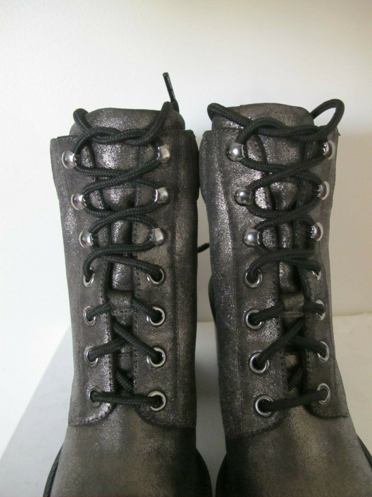 Marc Jacobs Women's Dark Silver Crosby Hiking Boot Ankle Size 38 (US 8)