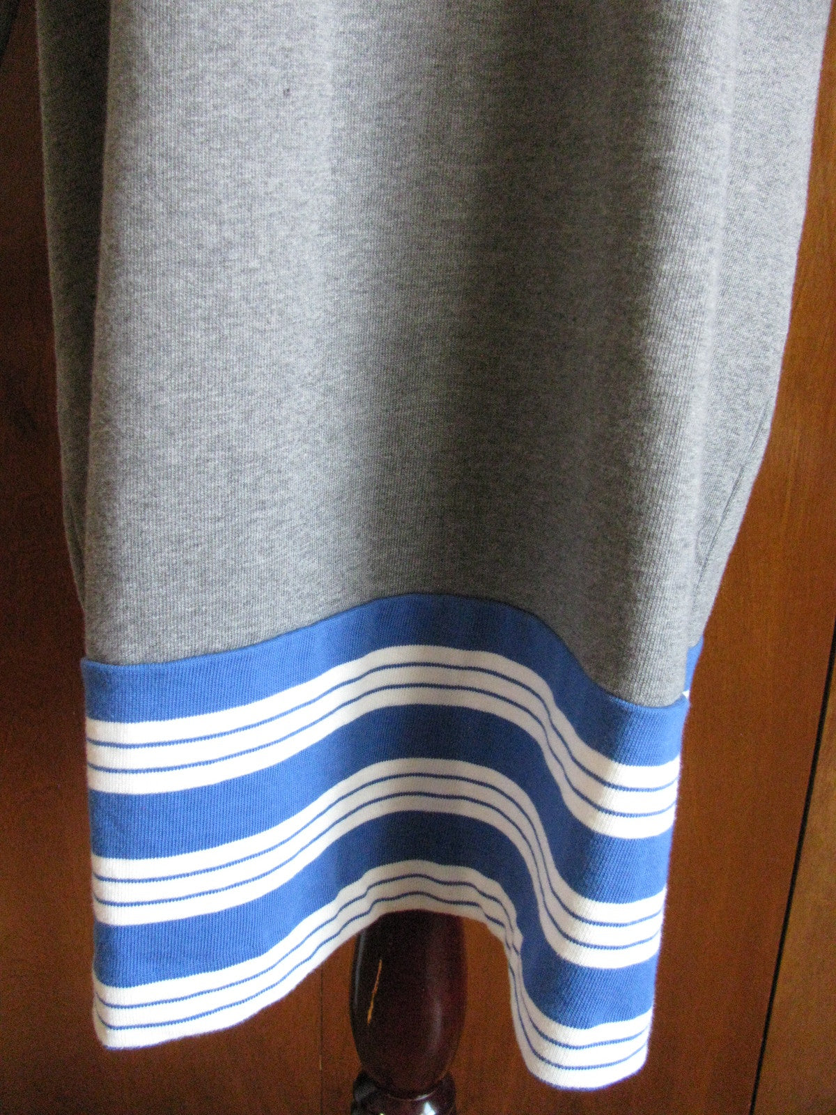 Gap women’s gray blue white striped cotton sweater dress size xlarge NWT