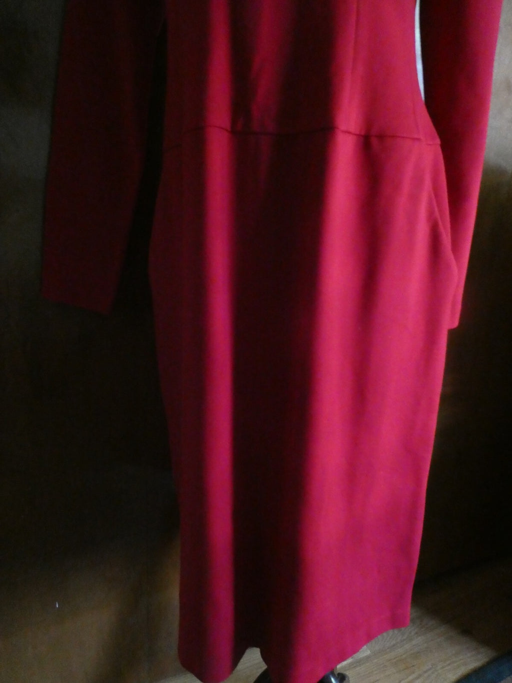 Talbots women's red long sleeves dress 12 $129