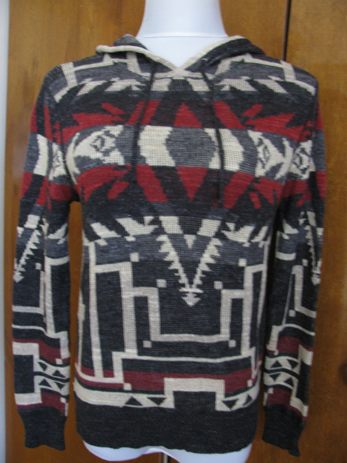 Denim & Supply Ralph Lauren women’s multi color cotton hooded sweater small NWT