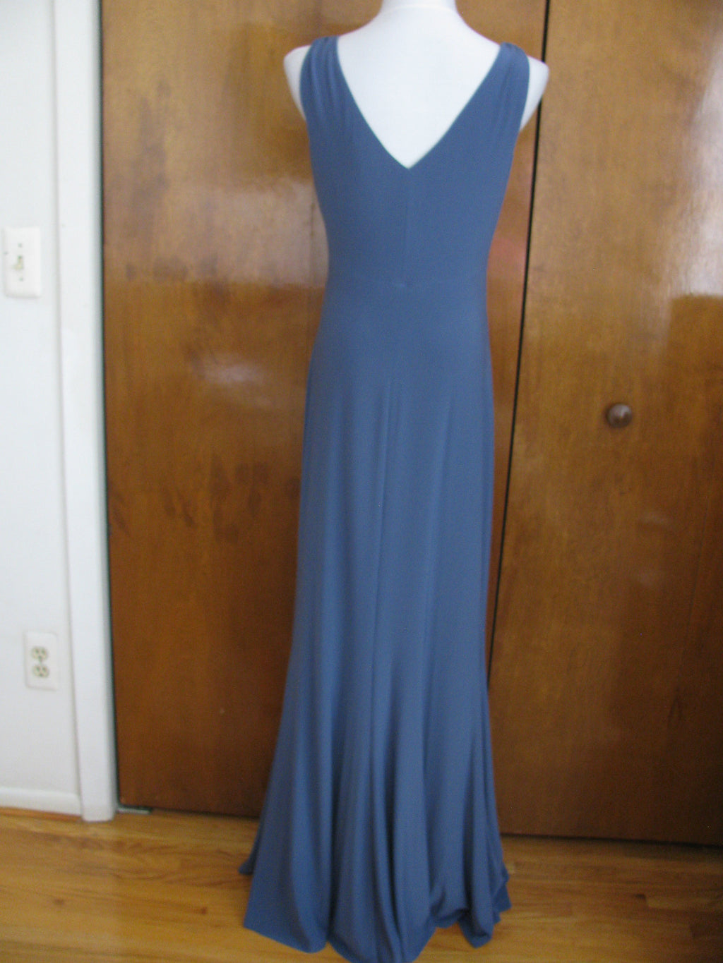 Ralph Lauren Women's Gray Detailed Maxi Evening New Dress New