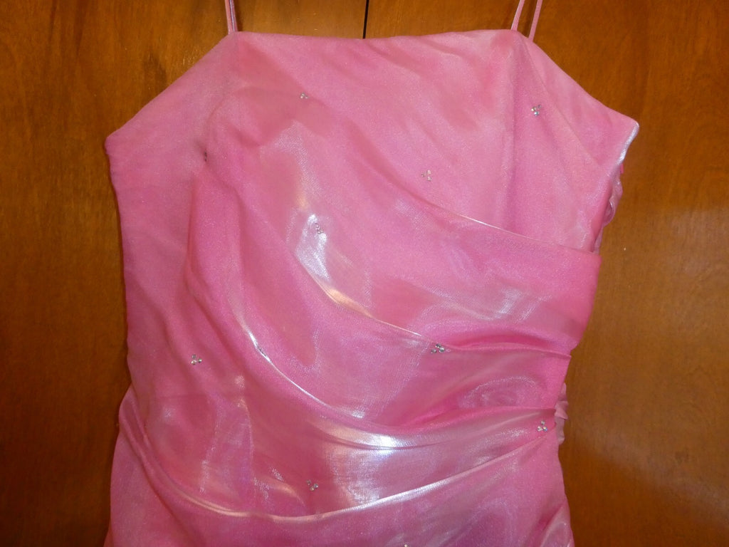 LET'S Fashion women's pink evening prom graduation dress XSmall