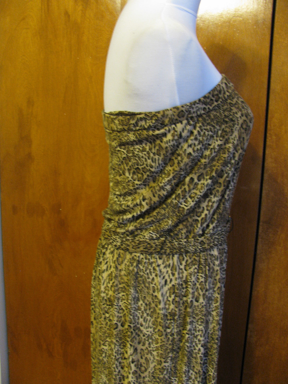 MSK women’s jumpsuit leopard black size large NEW