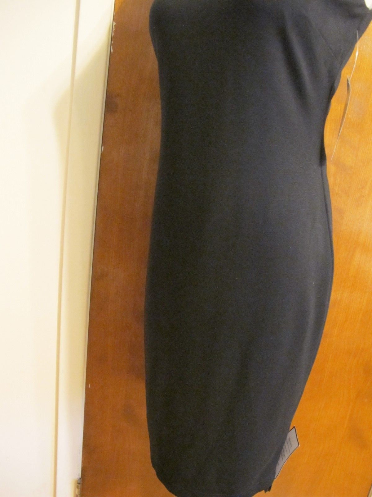 Ralph Lauren women's  leather insert black detailed  dress size 2 New