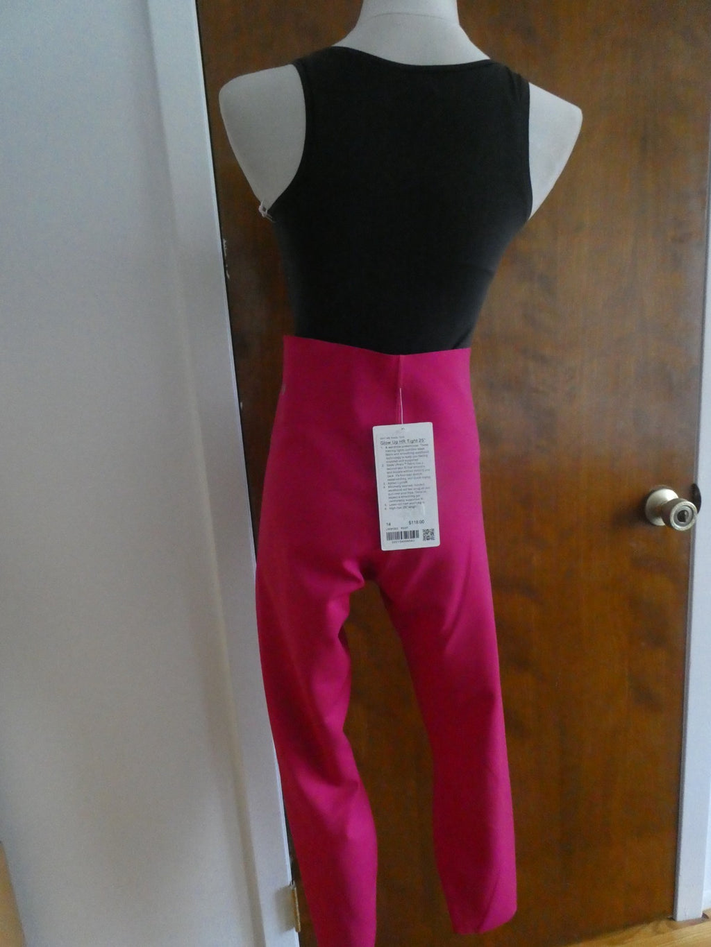 Lululemon Glow Up HR Tight 25 Inch Highrise Leggings Pink Passionate Size 14