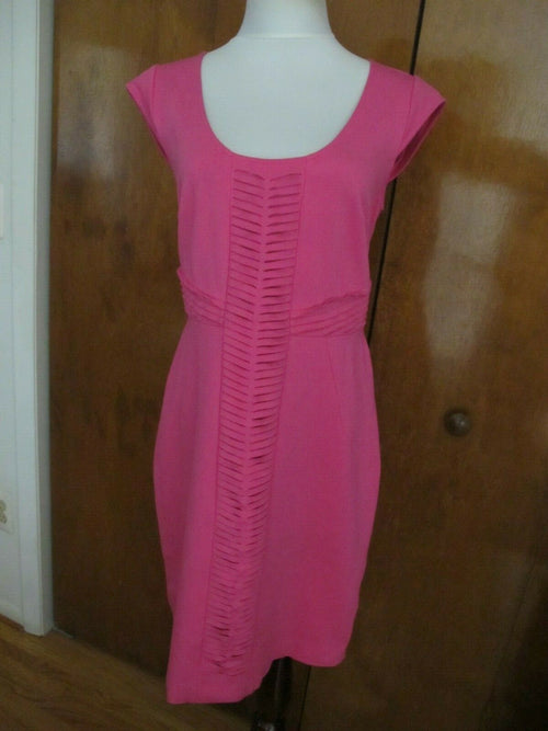 Ann Taylor Women's Pink Detailed Dress Size 8