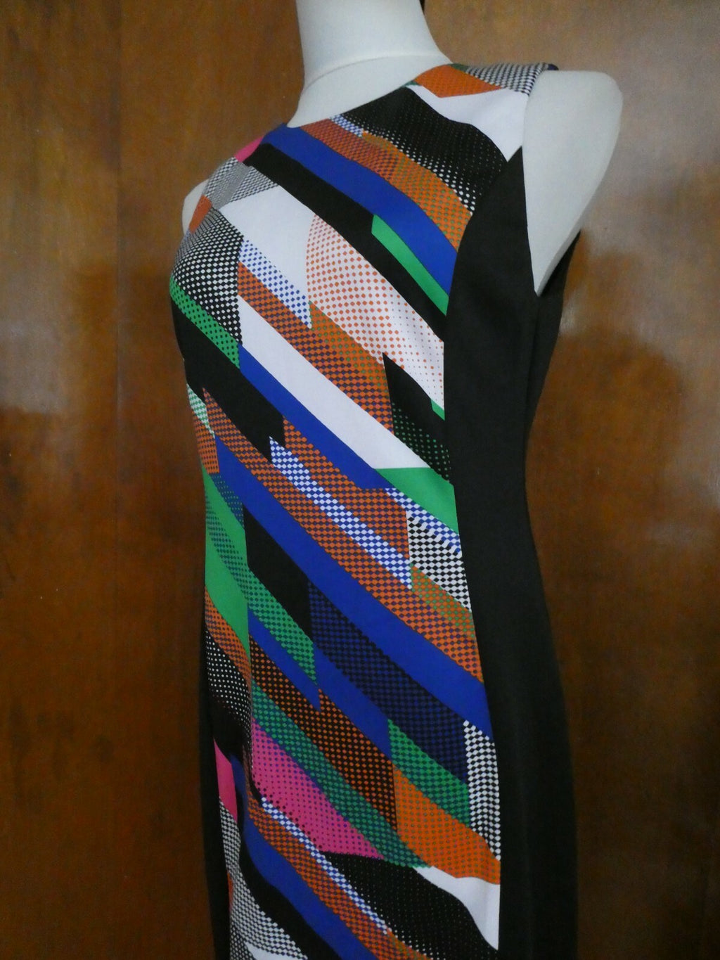 Calvin Klein women's black multicolor detailed dress size 6 