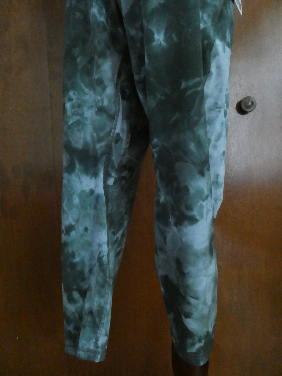 Lululemon Align Pant 25" Green Print Yoga Legging with Side Pockets Size 20