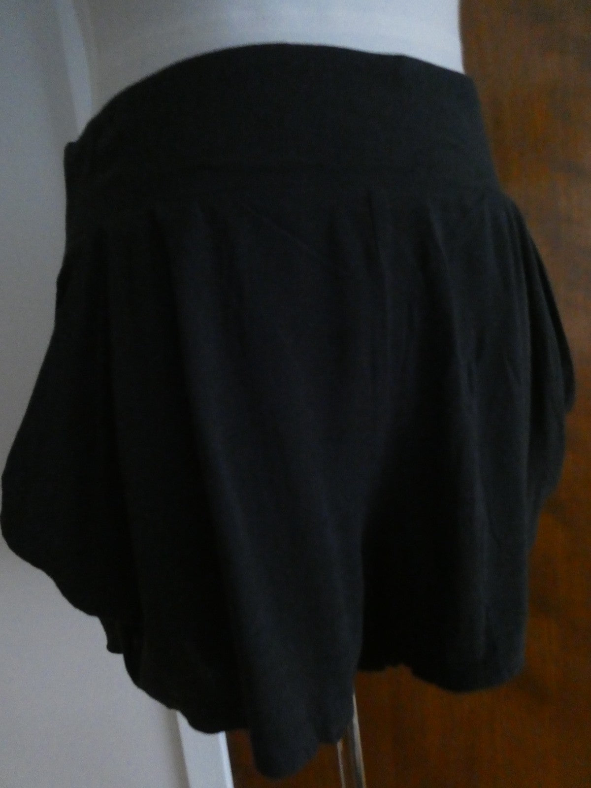 Free People Women Black Oversized Pocket Shorts Large Boho Lounge Pull On NWT