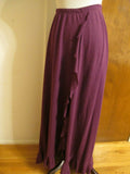 Free People Women's Plum Berry Detailed Long Soft Cotton Polyester  Skirt Small 