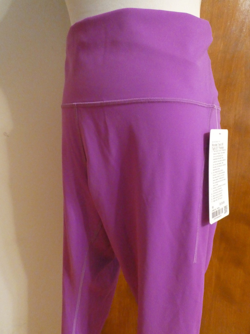 Lululemon Wunder Train HR Tight 25" Moonlit Magenta Size 18 With Pockets