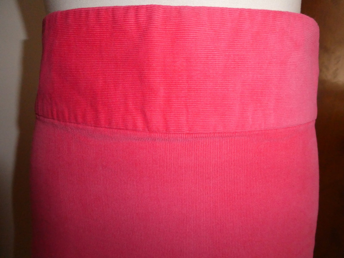 Castaway Pink Women 100% Cotton Pencil Short Skirt Women’s Back Zip 12,14 NEW