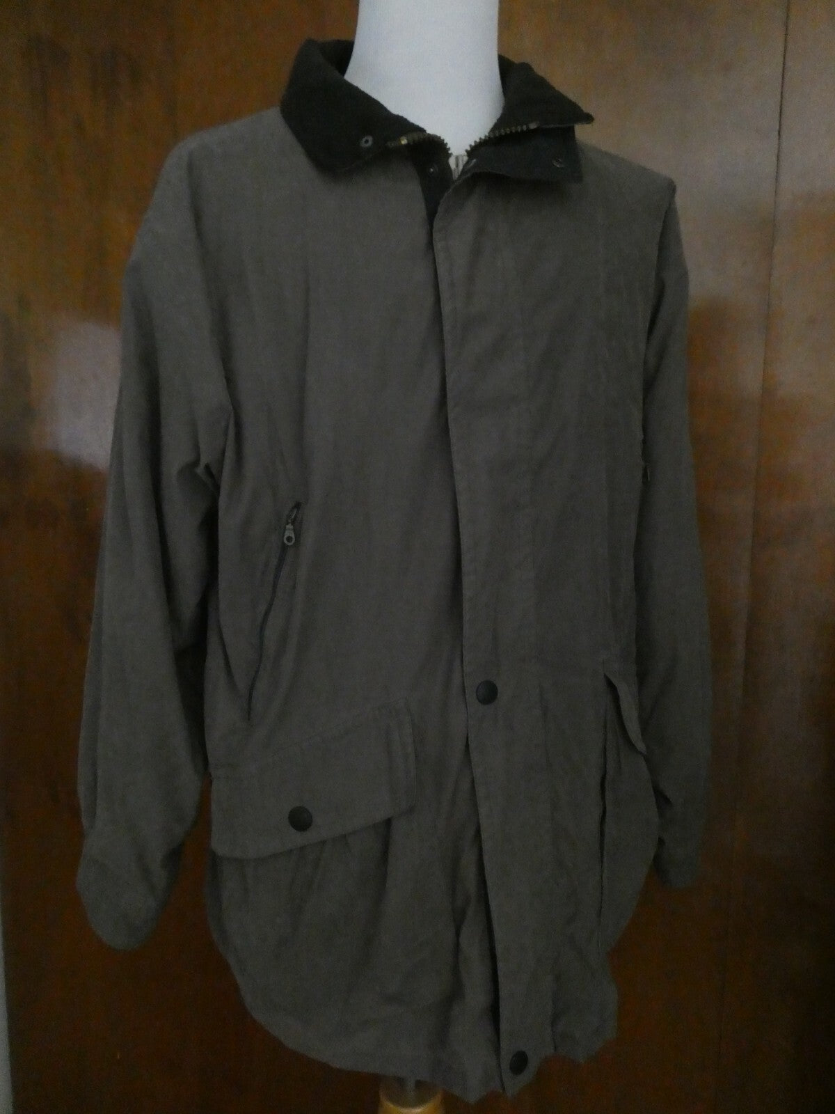 Forest Club by Rainforest Men’s Brown Green Casual Coat Jacket Zip Large