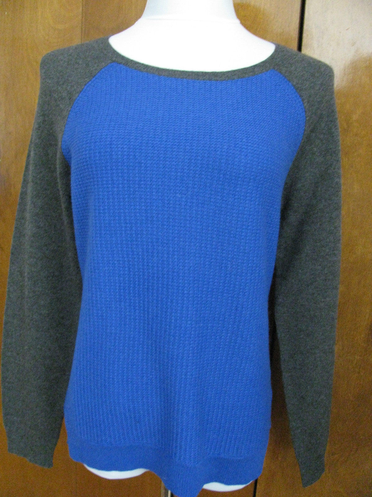 Ralph Lauren Women's Blue Gray Cashmere Sweater Size Medium New