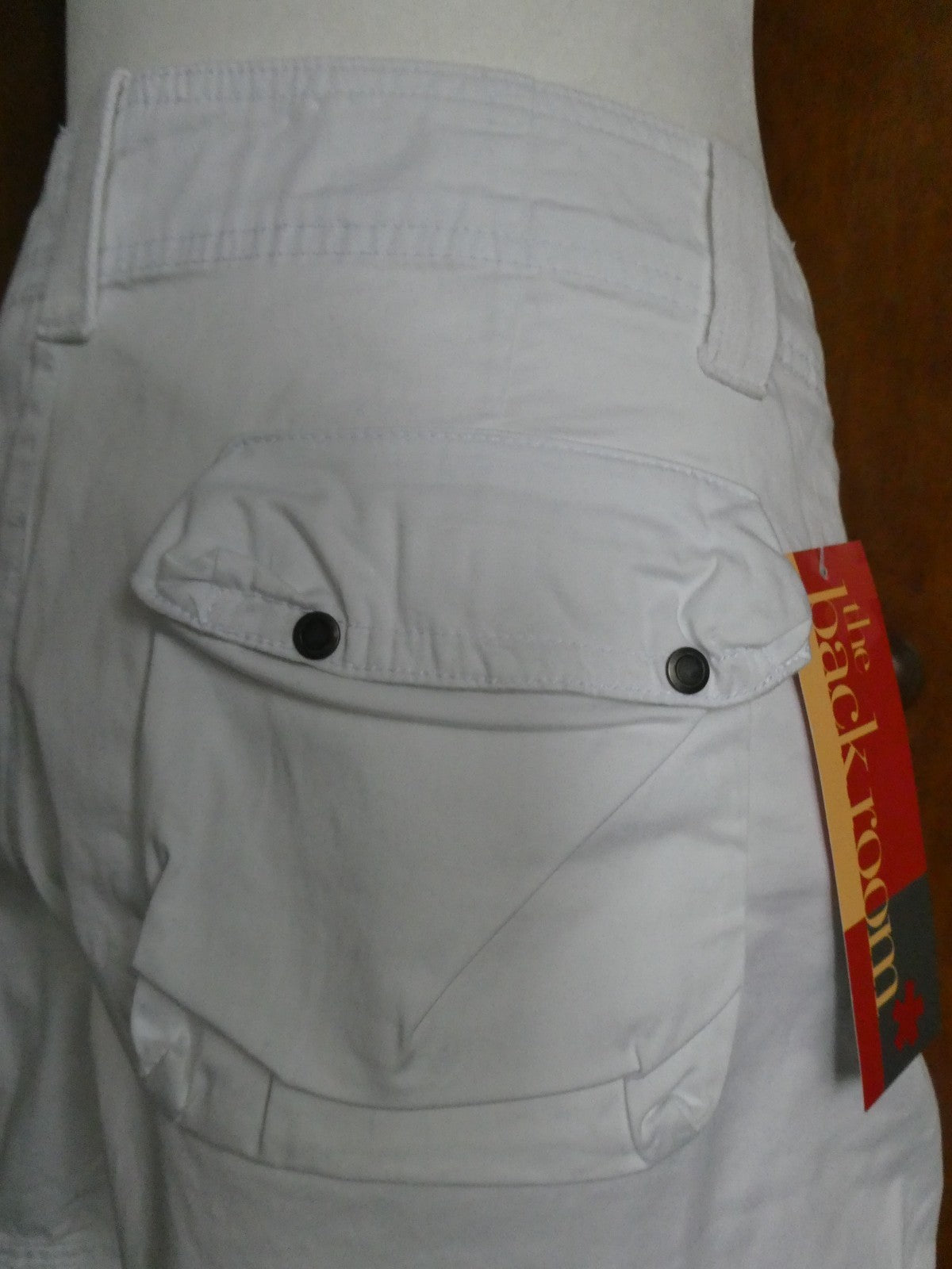 United Colors of Benetton Women White Cargo Shorts EU 46 Cotton Stretch US 10/12