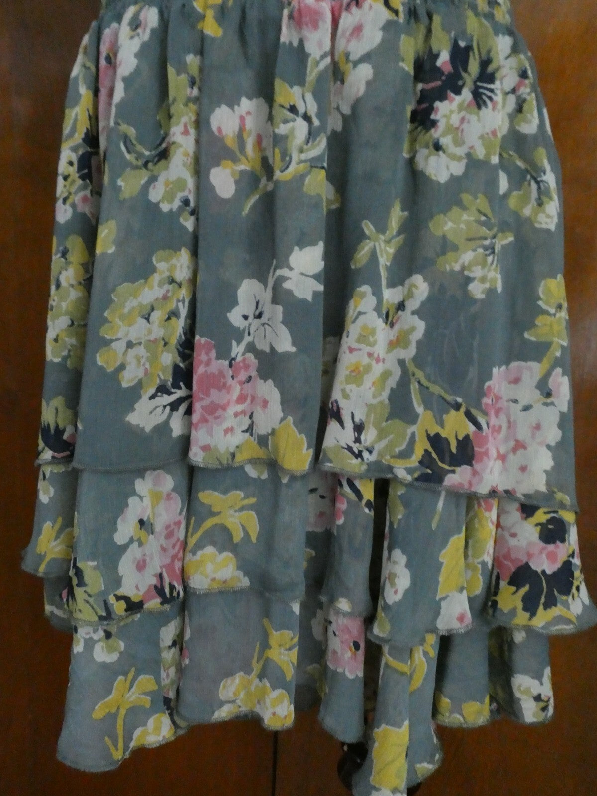 Denim & Supply Ralph Lauren Floral Printed High Low Skirt Large  