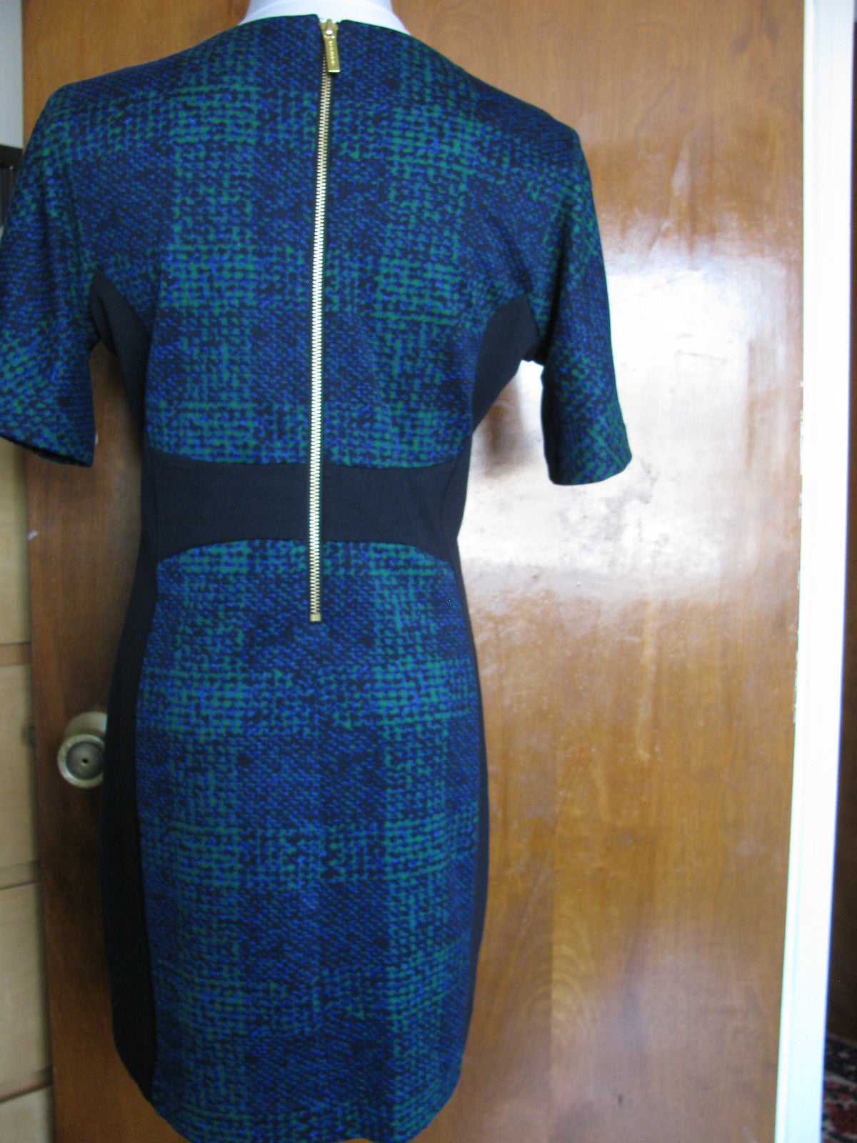 Michael Kors women's black green blue detailed dress New
