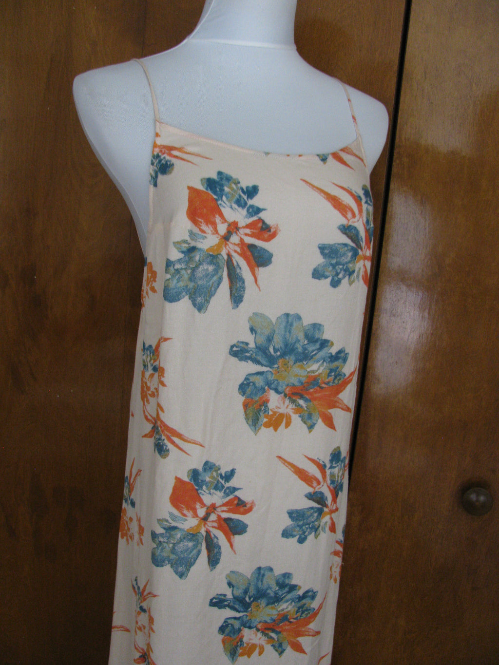 Free people womens combo flared silhouette lightweight soft rayon New dress 