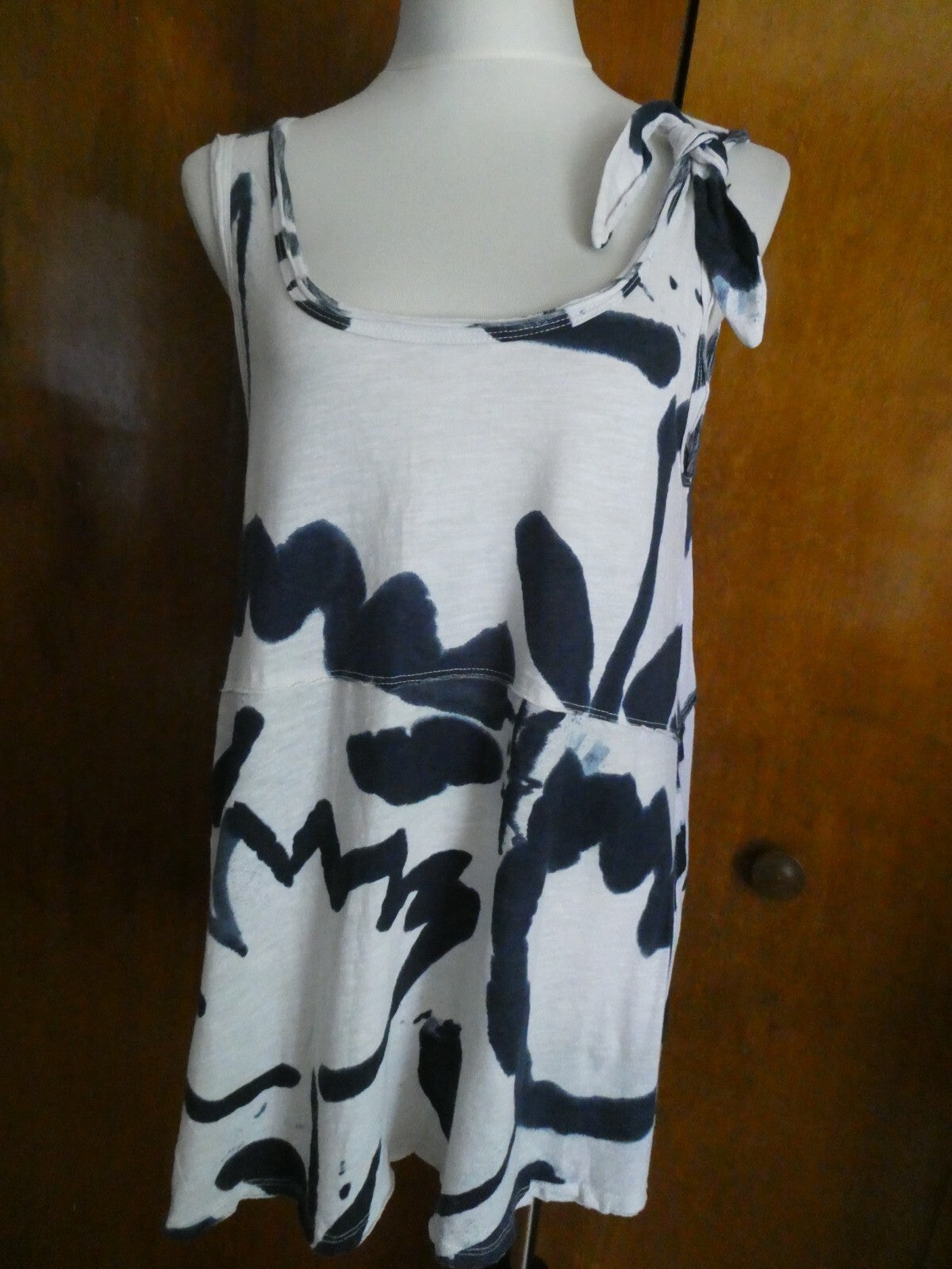 Anthropologie Pure+ Good Women’s Soft Cotton MultiColor Short Dress Size Medium