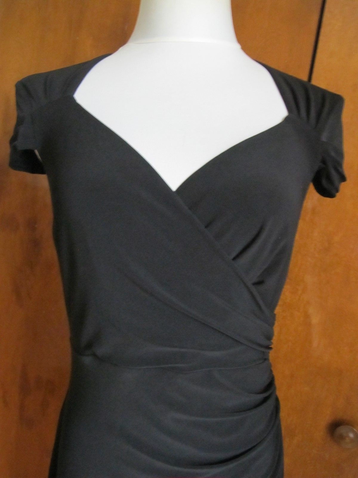 Lauren Ralph Lauren women’s black insert mesh evening dress New