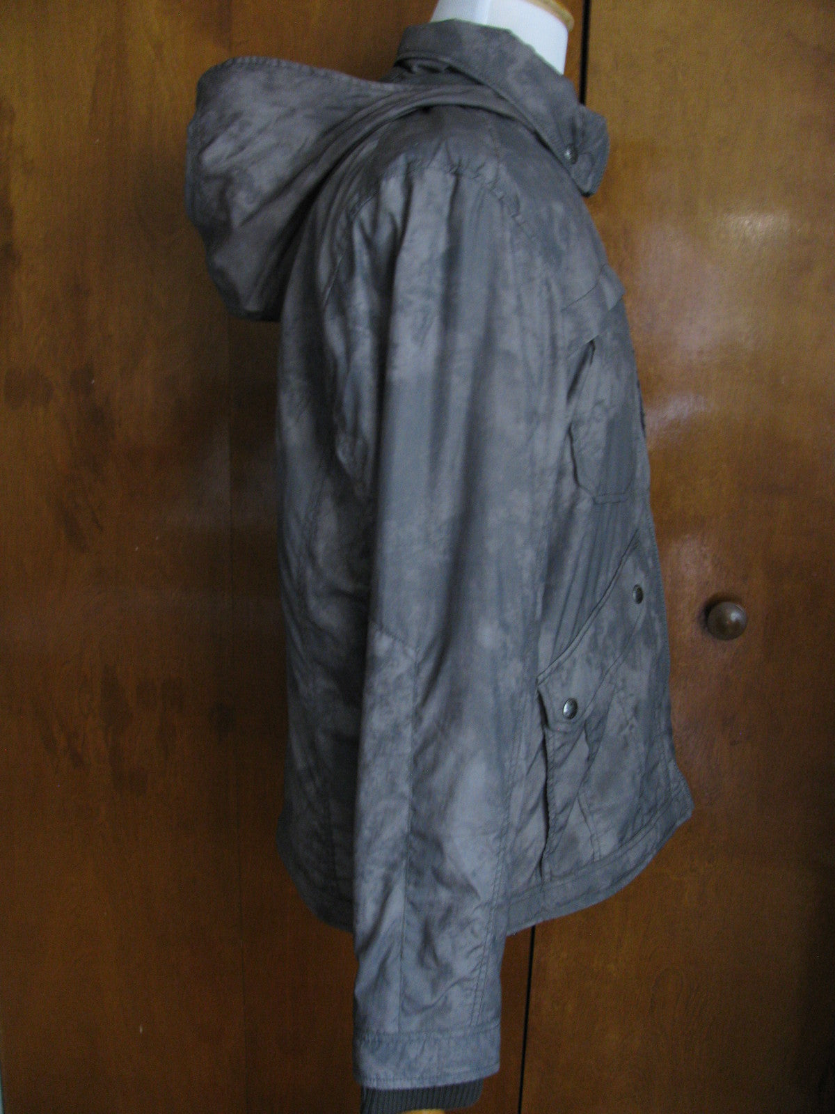 Guess Men's Willow Green Hidden Hood Jacket Coat Size M, XL