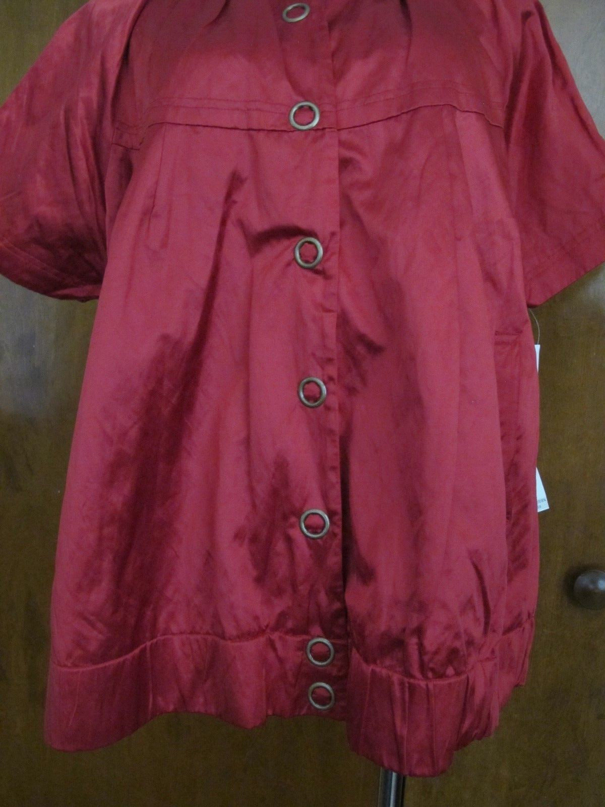 Sharagano Paris women's red lightweight lined jacket size Xlarge NWT