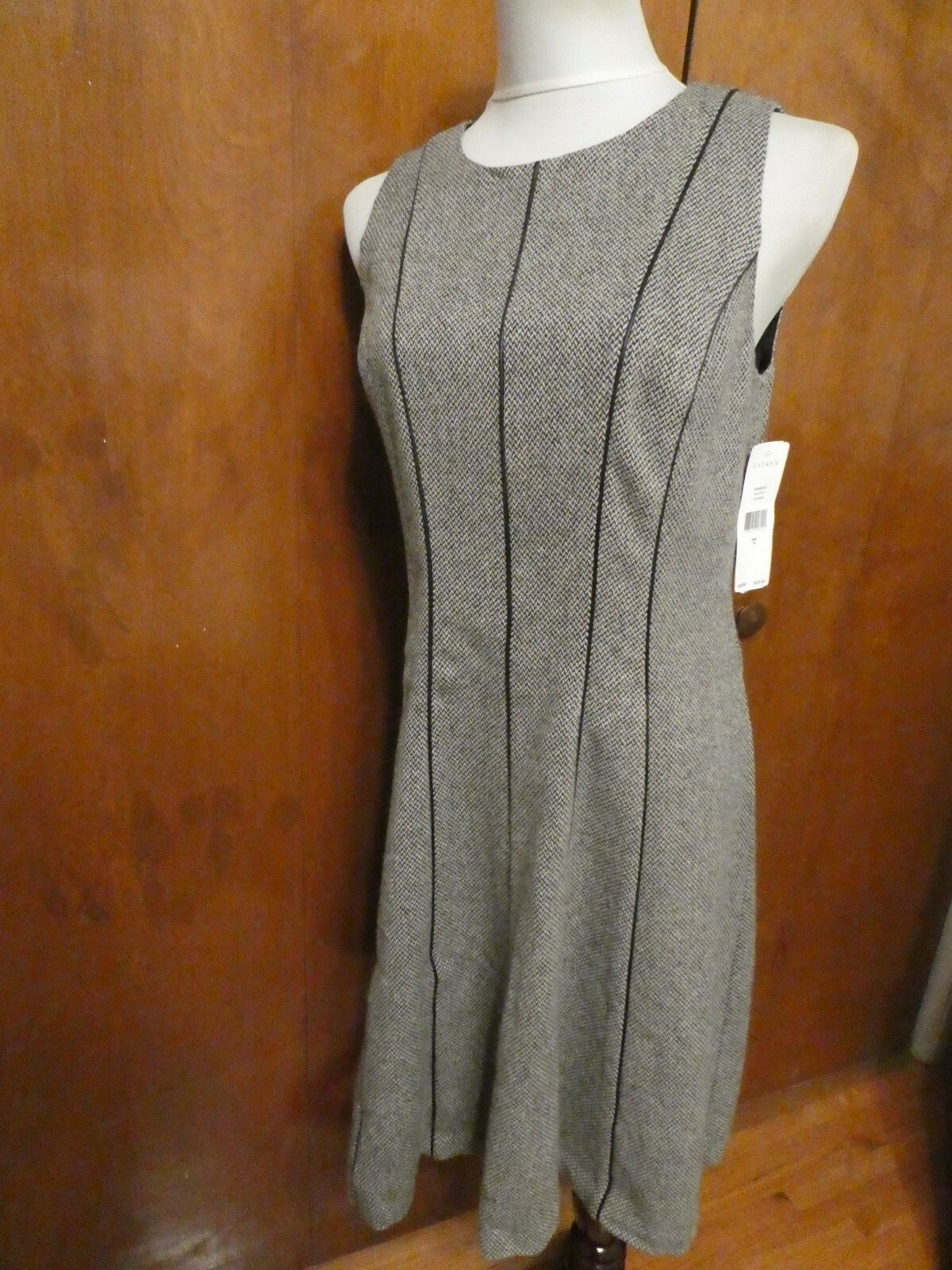 Ralph Lauren women's black/cream A-line dress size 10,12