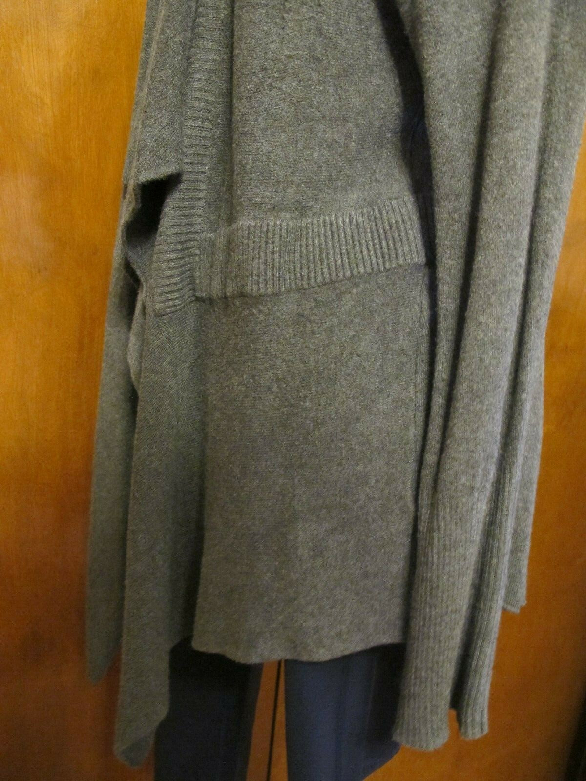 Eileen Fisher Women's Gray Long Cardigan Large 