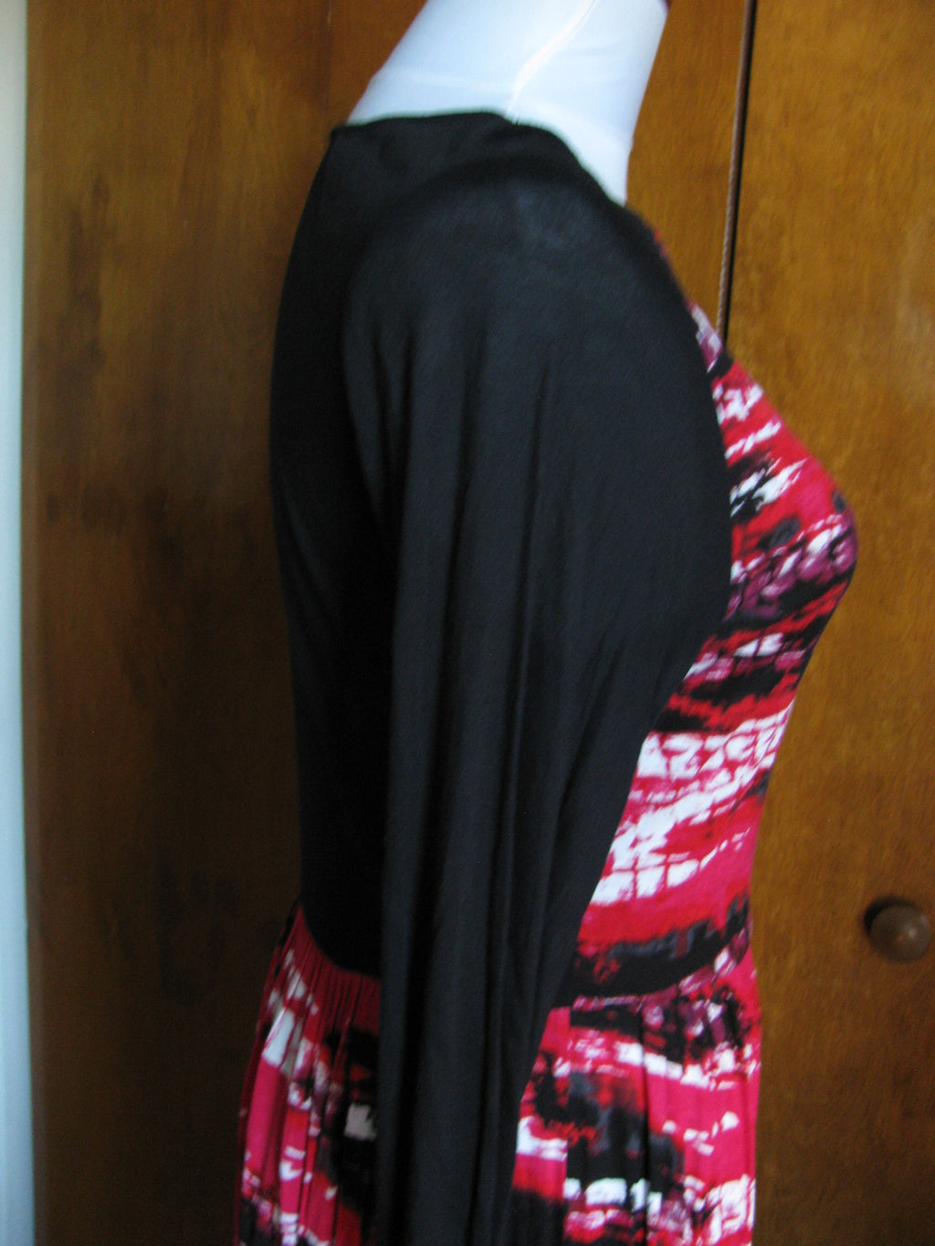 Kensie women’s black poppy combo lined viscose dress Medium